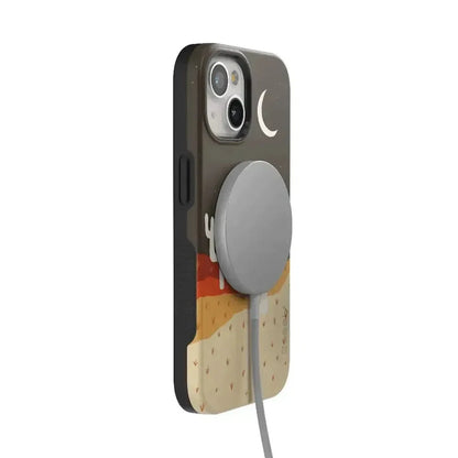 Desert Nights | Cactus Colorblock Case iPhone Case get.casely