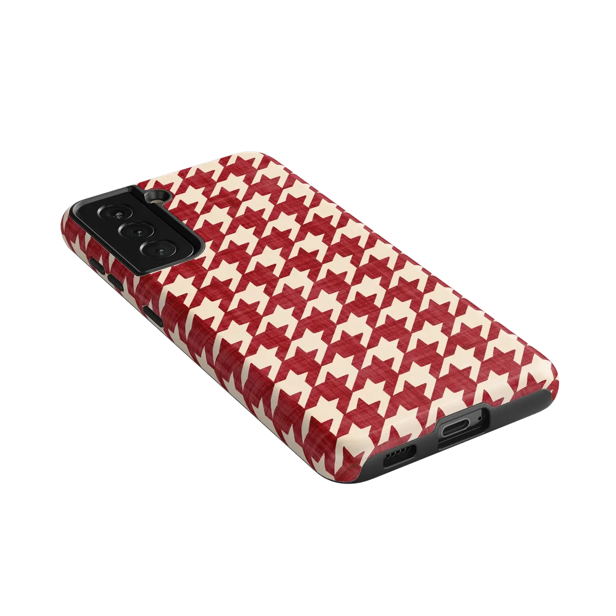Scarlet Stitch | Red Houndstooth Case