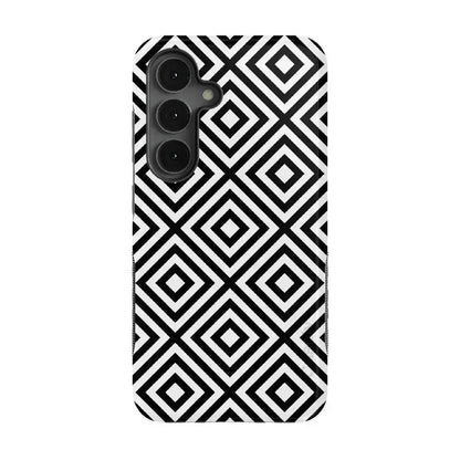 Diamonds | High Contrast Design Case Phone Case Casetry Bold Flex + MagSafe® Galaxy S25