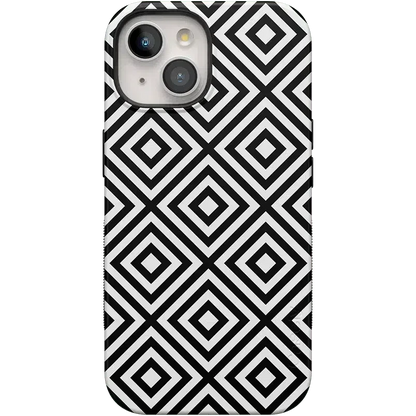Diamonds | High Contrast Design Case Phone Case Casetry Bold Flex + MagSafe® iPhone 15 Plus