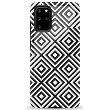 Diamonds | High Contrast Design Case Phone Case Casetry Essential Galaxy S20 Plus