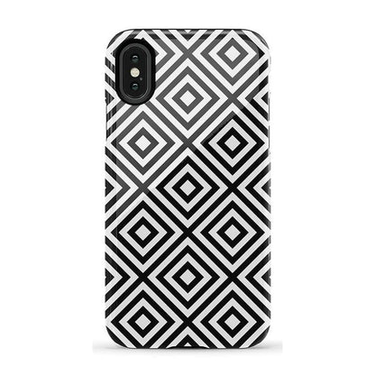 Diamonds | High Contrast Design Case Phone Case Casetry Essential iPhone X / XS