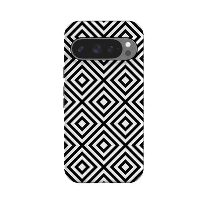 Diamonds | High Contrast Design Case Phone Case Casetry Essential + MagSafe® Google Pixel 10 Pro