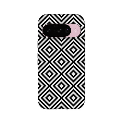 Diamonds | High Contrast Design Case Phone Case Casetry Essential + MagSafe® Google Pixel 10