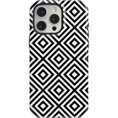 Diamonds | High Contrast Design Case Phone Case Casetry Essential + MagSafe® iPhone 15 Pro Max