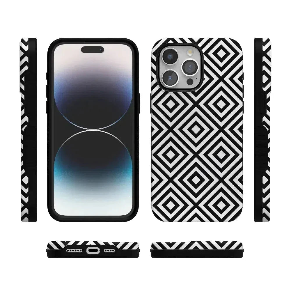 Diamonds | High Contrast Design Case Phone Case Casetry