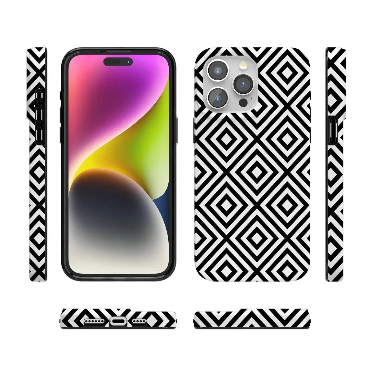 Diamonds | High Contrast Design Case Phone Case Casetry