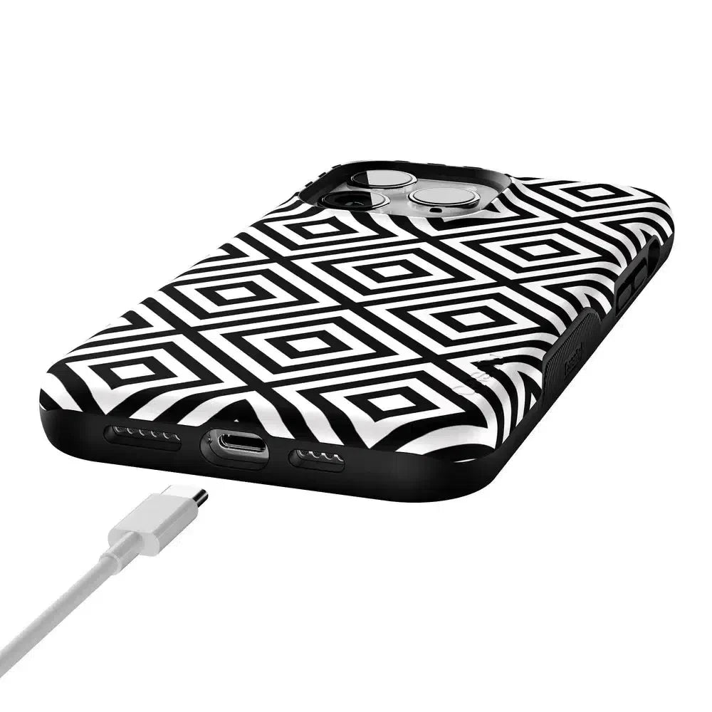 Diamonds | High Contrast Design Case Phone Case Casetry