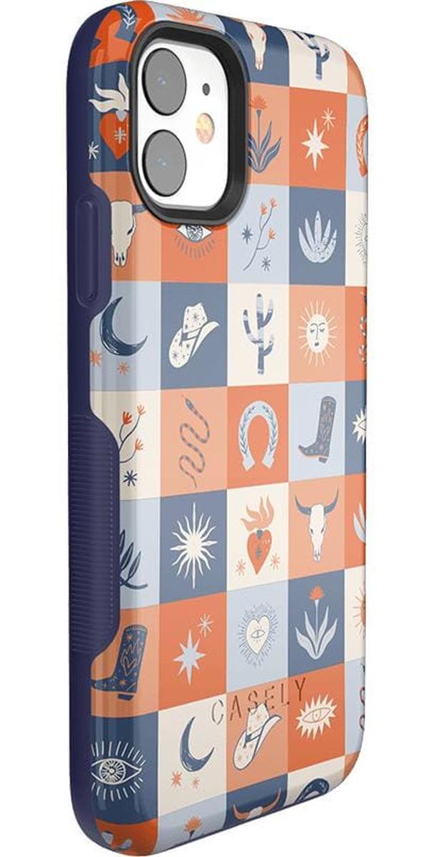 Dirt Road Chic | Western Squares Case iPhone Case get.casely