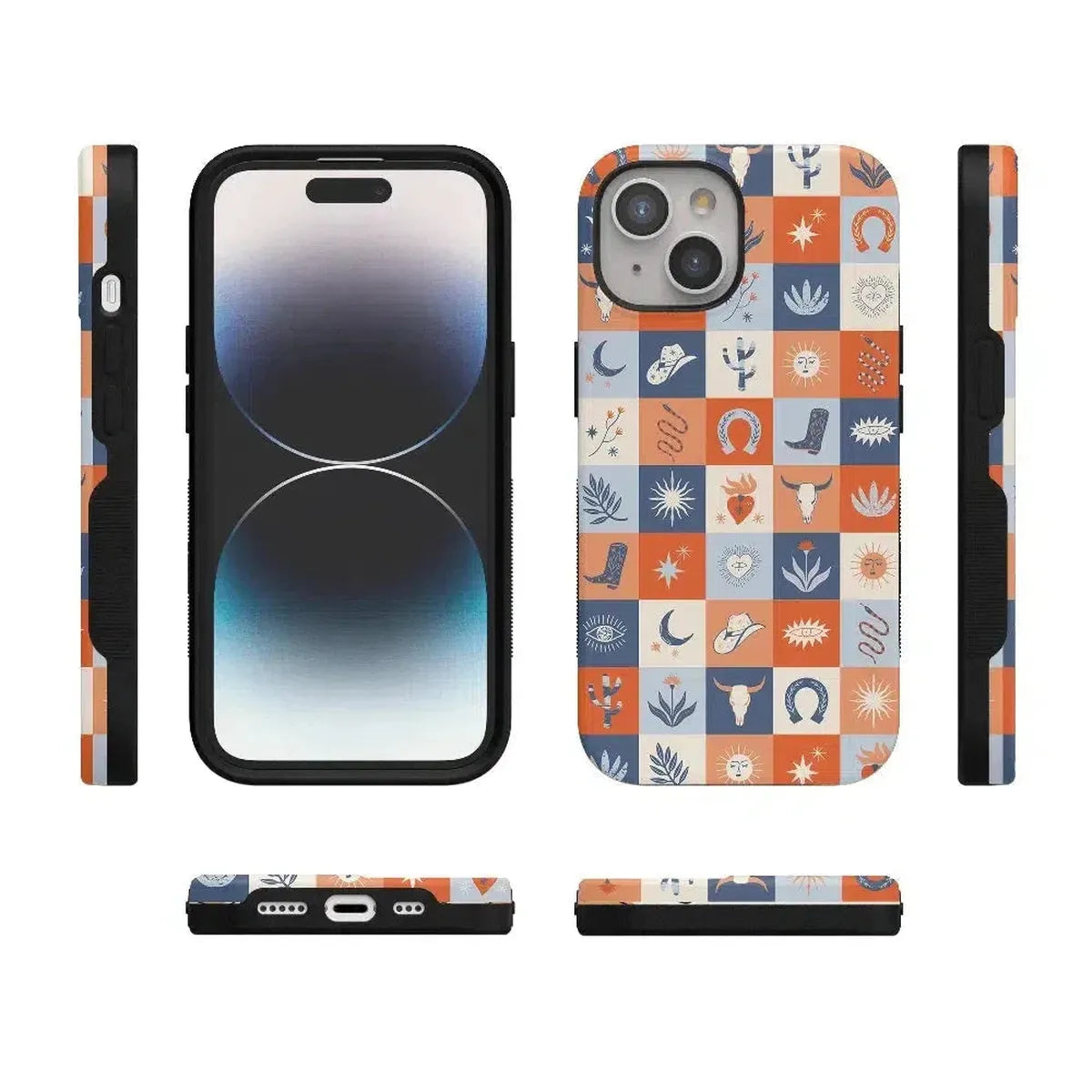 Dirt Road Chic | Western Squares Case iPhone Case get.casely