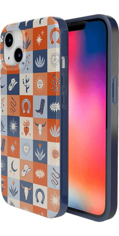 Dirt Road Chic | Western Squares Case iPhone Case get.casely