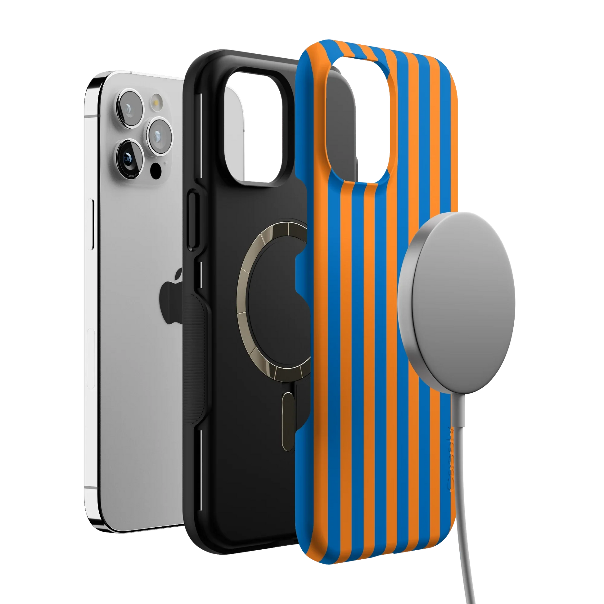 Go New York | Blue & Orange Stripes Case