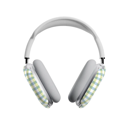 Pastel Picnic | Blue & Green Gingham AirPods Max Case