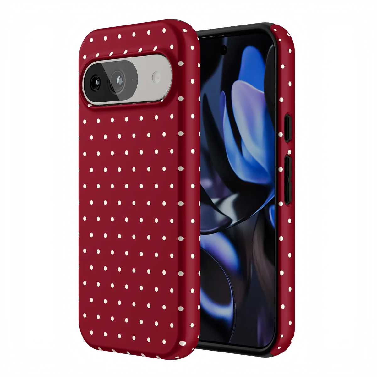 On the Dot | Maroon Polka Dot Case