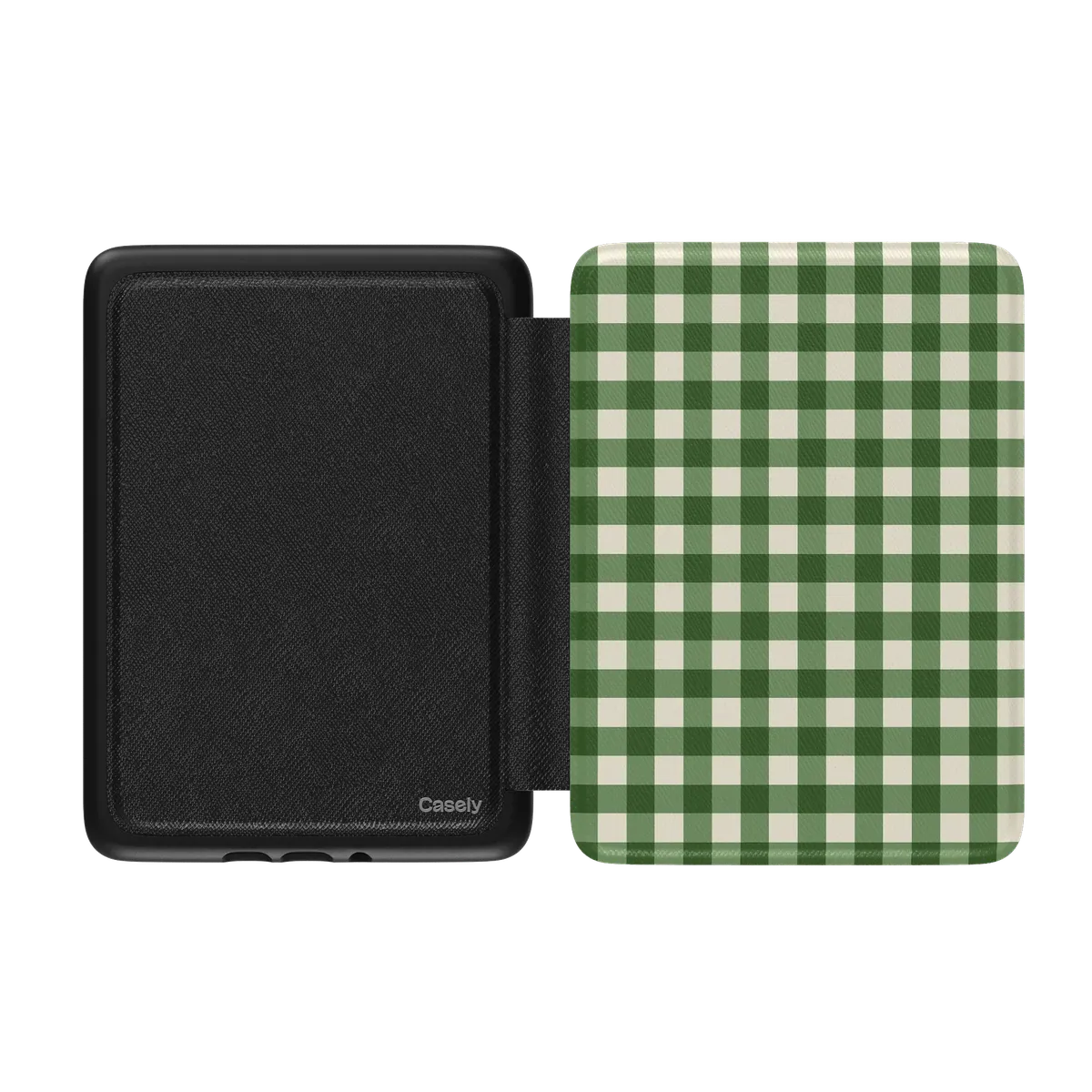 Checked Twice | Green Plaid Kindle Case
