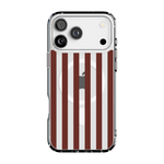 Sunday in Brooklyn | Burgundy Stripes Case - iPhone 17 Pro