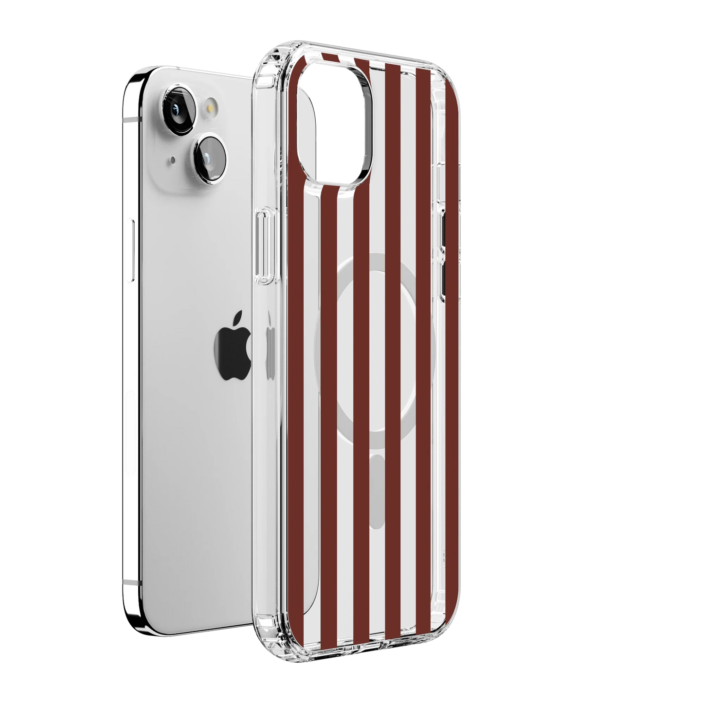 Sunday in Brooklyn | Burgundy Stripes Case