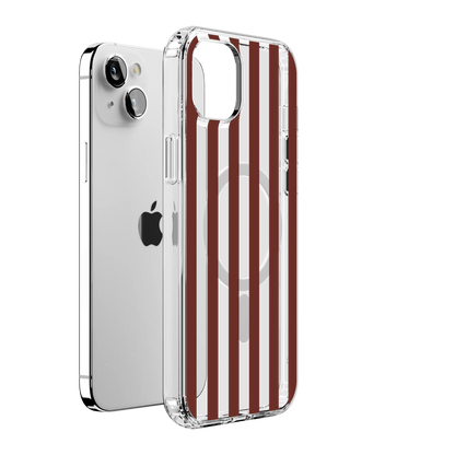 Sunday in Brooklyn | Burgundy Stripes Case