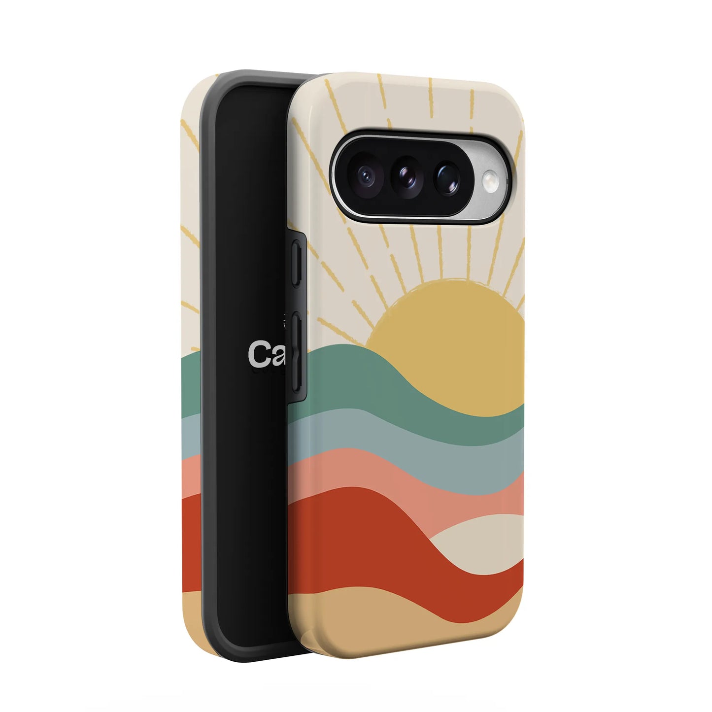 Here Comes the Sun | Colorblock Sunset Google Pixel Case