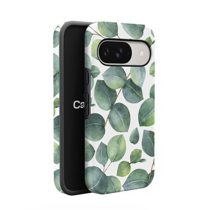 Leaf Me Alone | Green Floral Print Google Pixel Case
