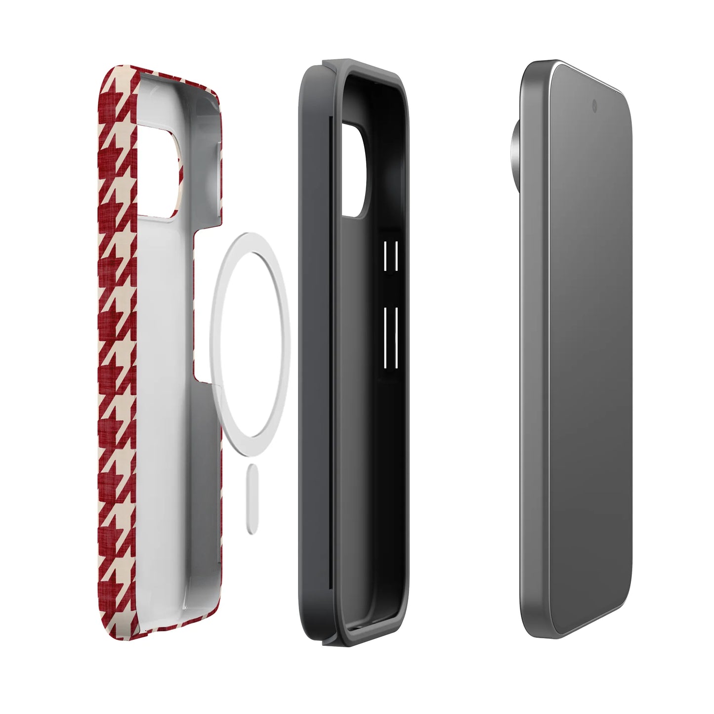 Scarlet Stitch | Red Houndstooth Case