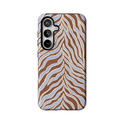 Untamed | Brown & Blue Zebra Case - Galaxy S24