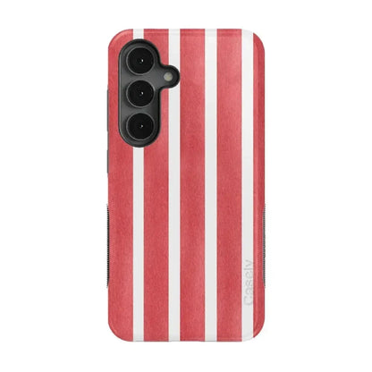 East Coast Summer | Red Stripes Case Phone Case Casetry Bold Flex + MagSafe® Galaxy S25