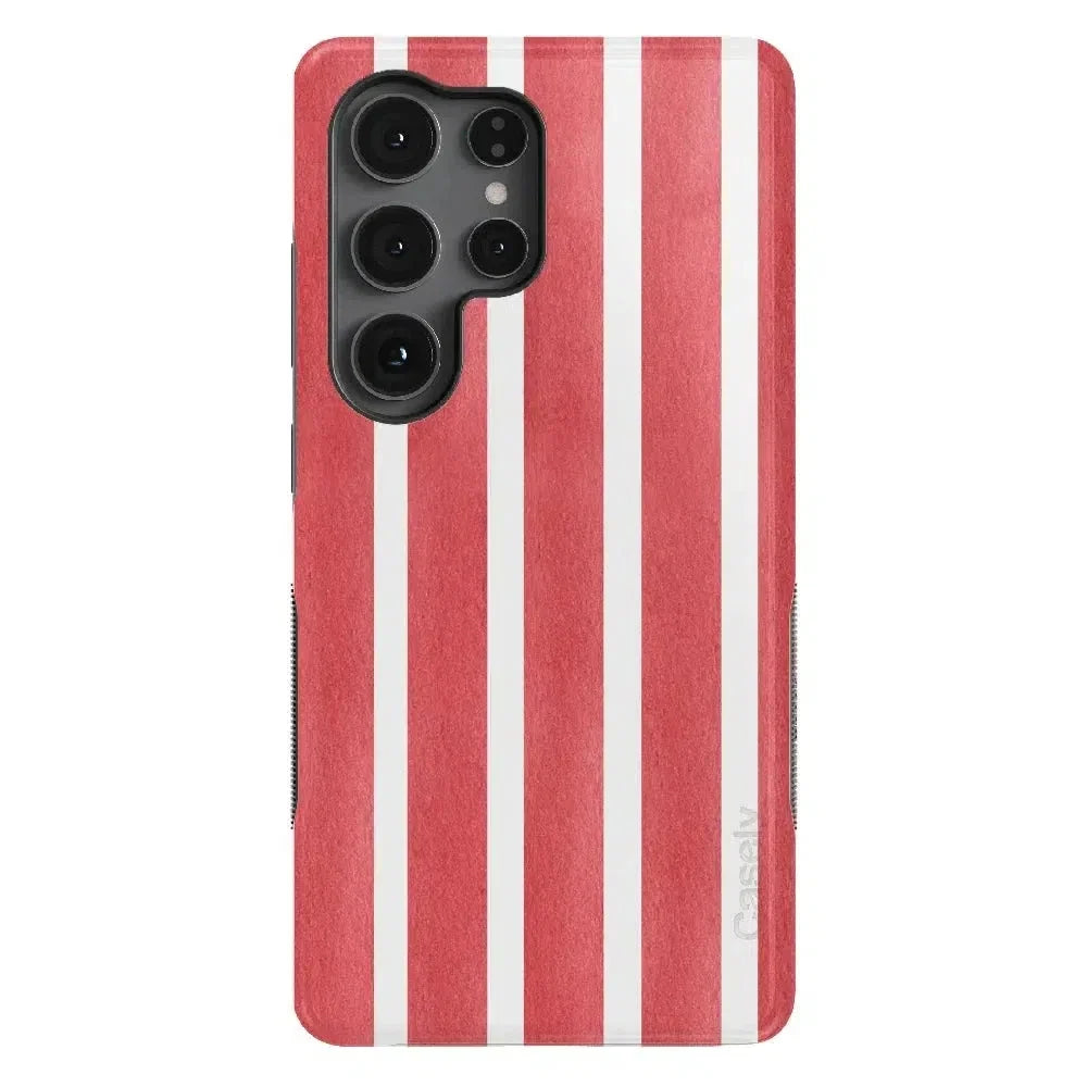 East Coast Summer | Red Stripes Case Phone Case Casetry Bold Flex + MagSafe® Galaxy S25 Ultra