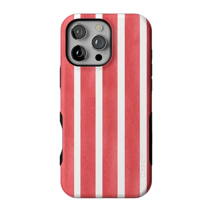 East Coast Summer | Red Stripes Case Phone Case Casetry Bold Flex + MagSafe® iPhone 16 Pro Max