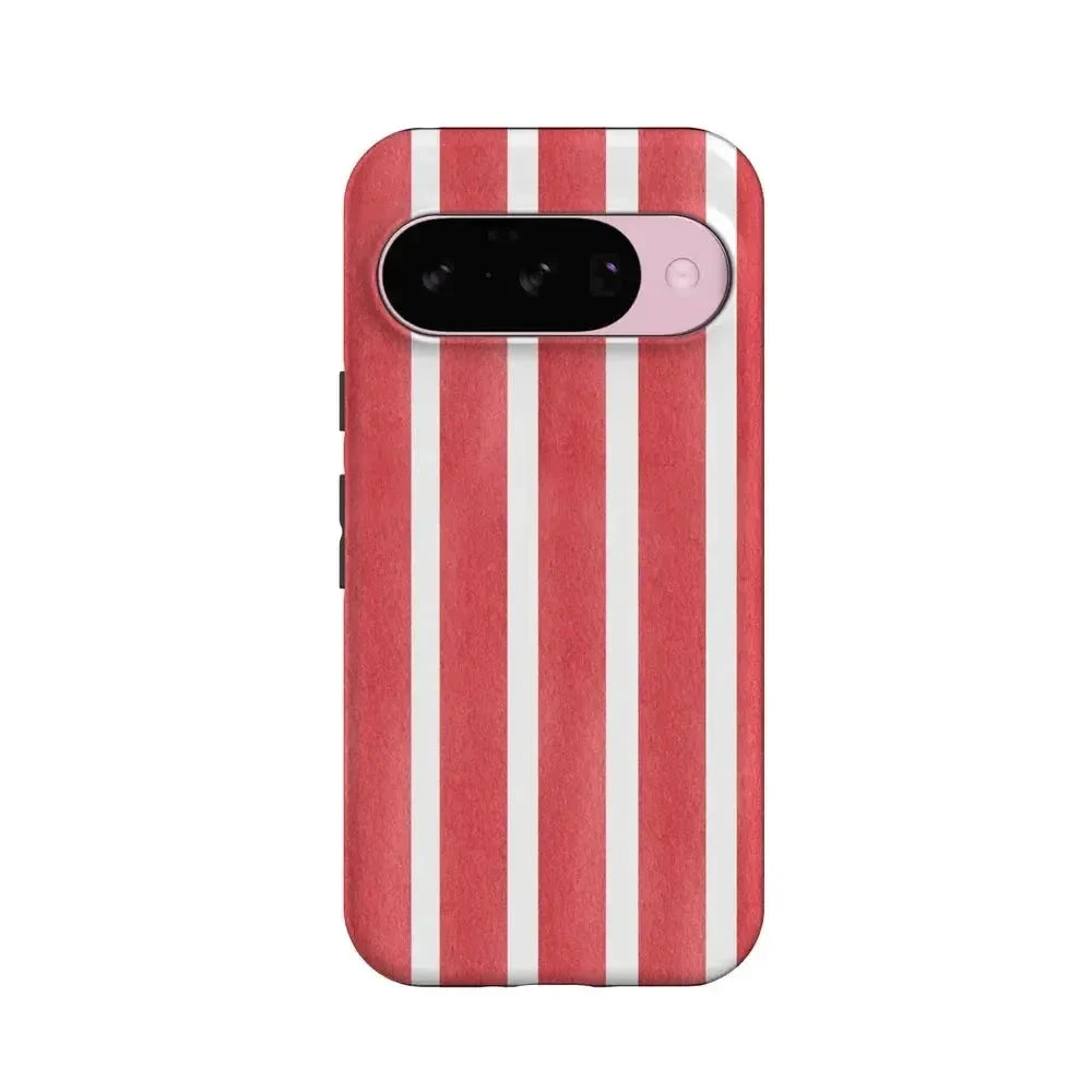 East Coast Summer | Red Stripes Case Phone Case Casetry Essential + MagSafe® Google Pixel 10