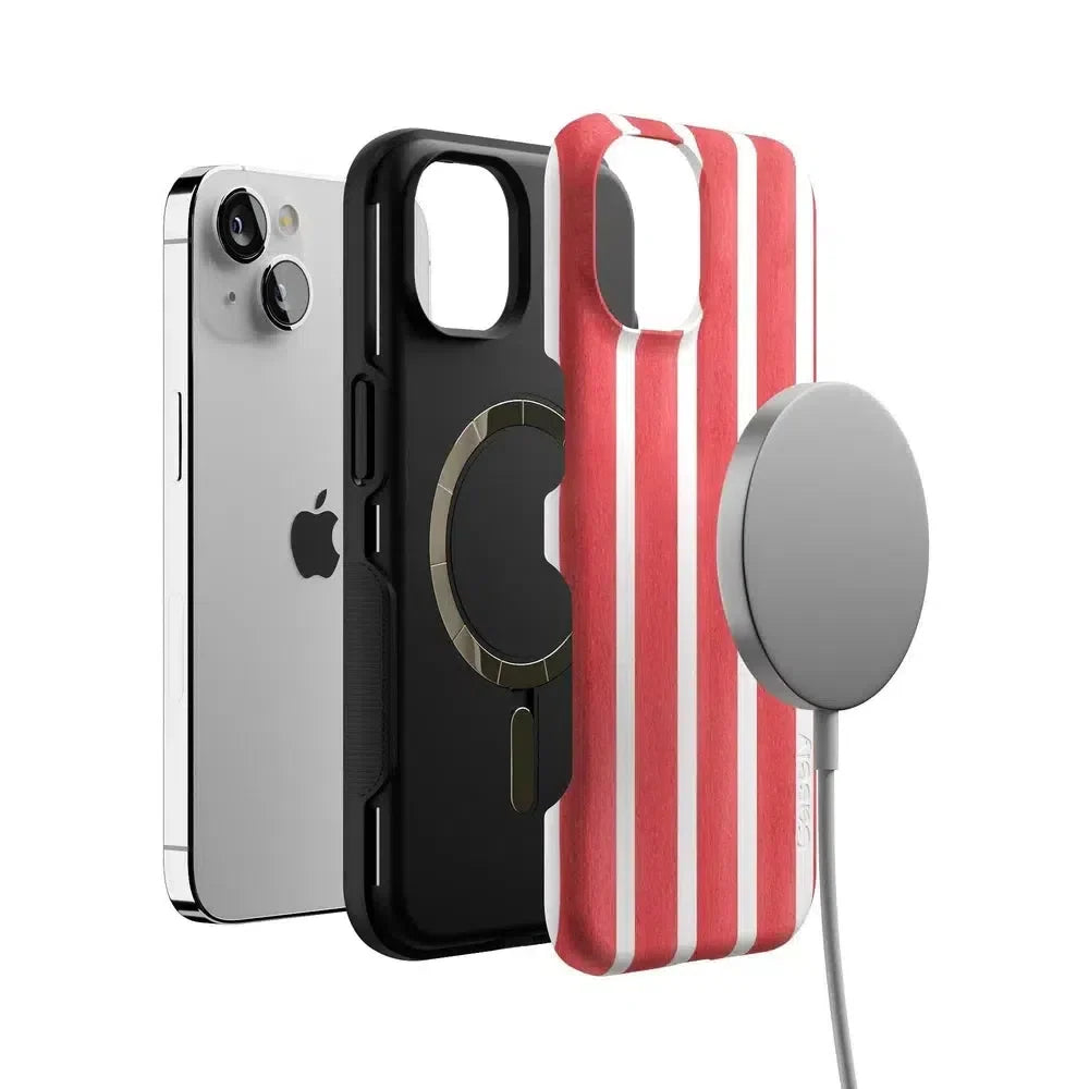 East Coast Summer | Red Stripes Case Phone Case Casetry