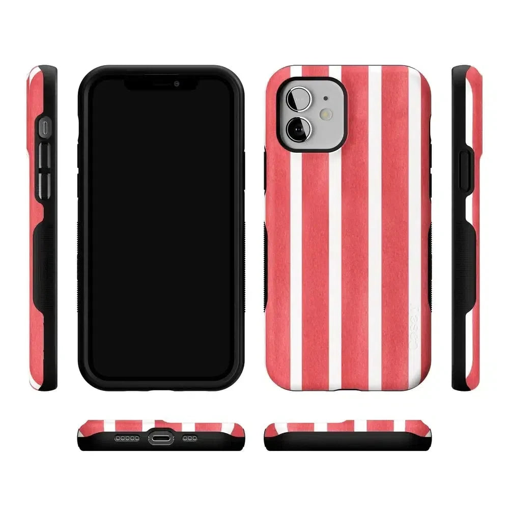 East Coast Summer | Red Stripes Case Phone Case Casetry