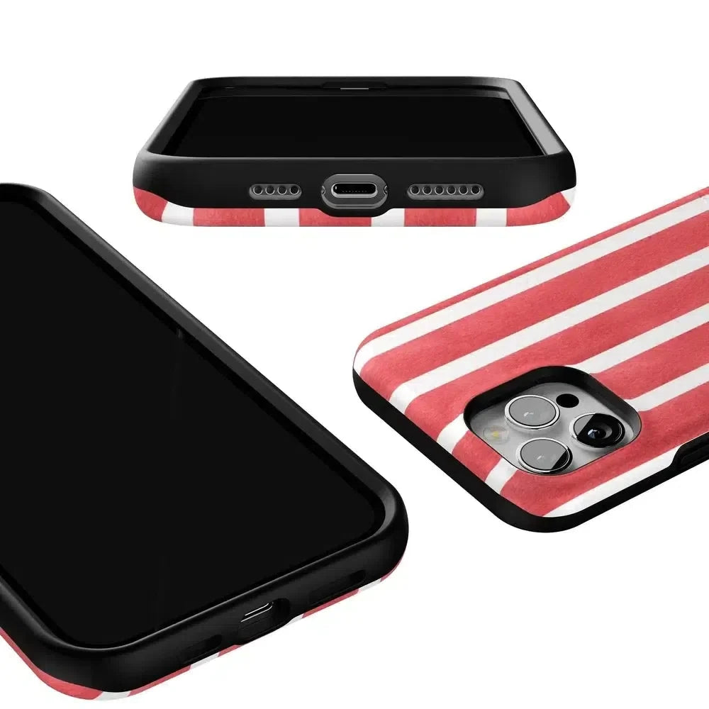 East Coast Summer | Red Stripes Case Phone Case Casetry