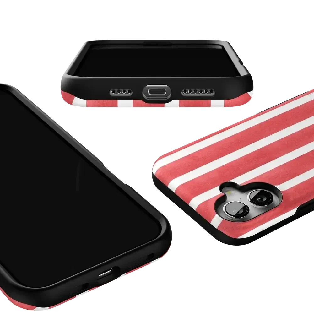 East Coast Summer | Red Stripes Case Phone Case Casetry