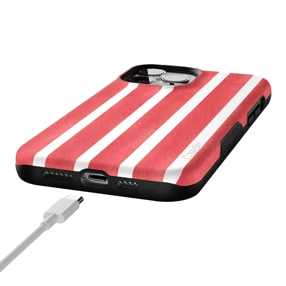 East Coast Summer | Red Stripes Case Phone Case Casetry