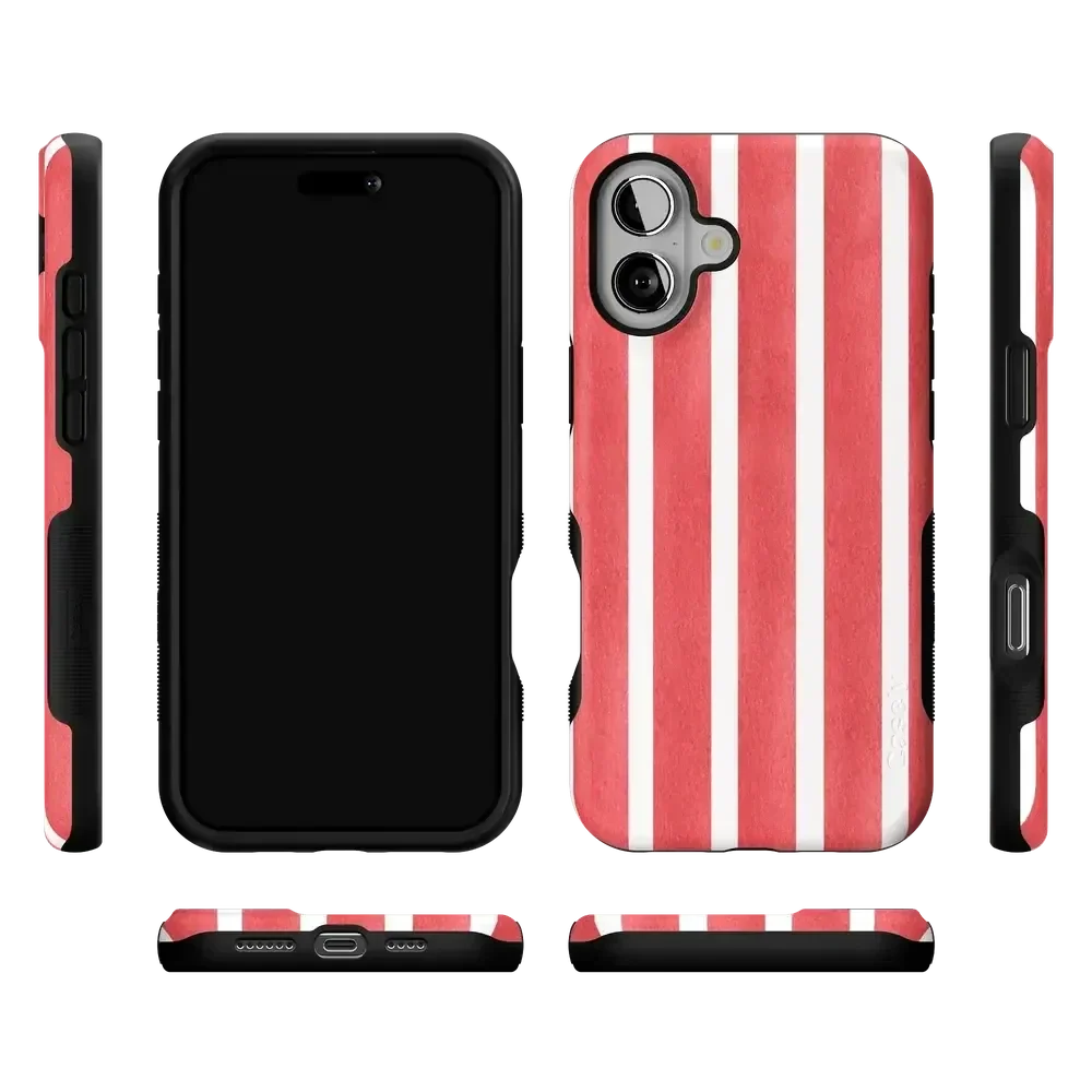 East Coast Summer | Red Stripes Case Phone Case Casetry