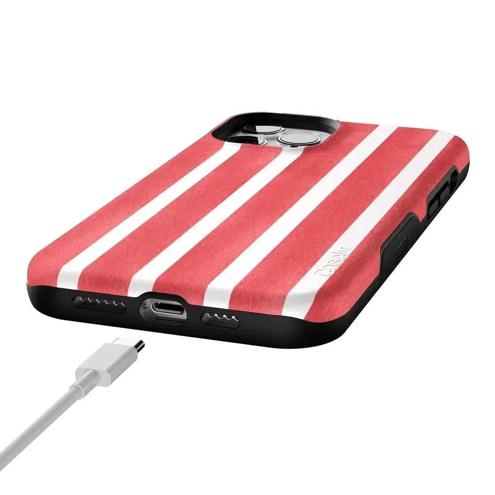 East Coast Summer | Red Stripes Case Phone Case Casetry