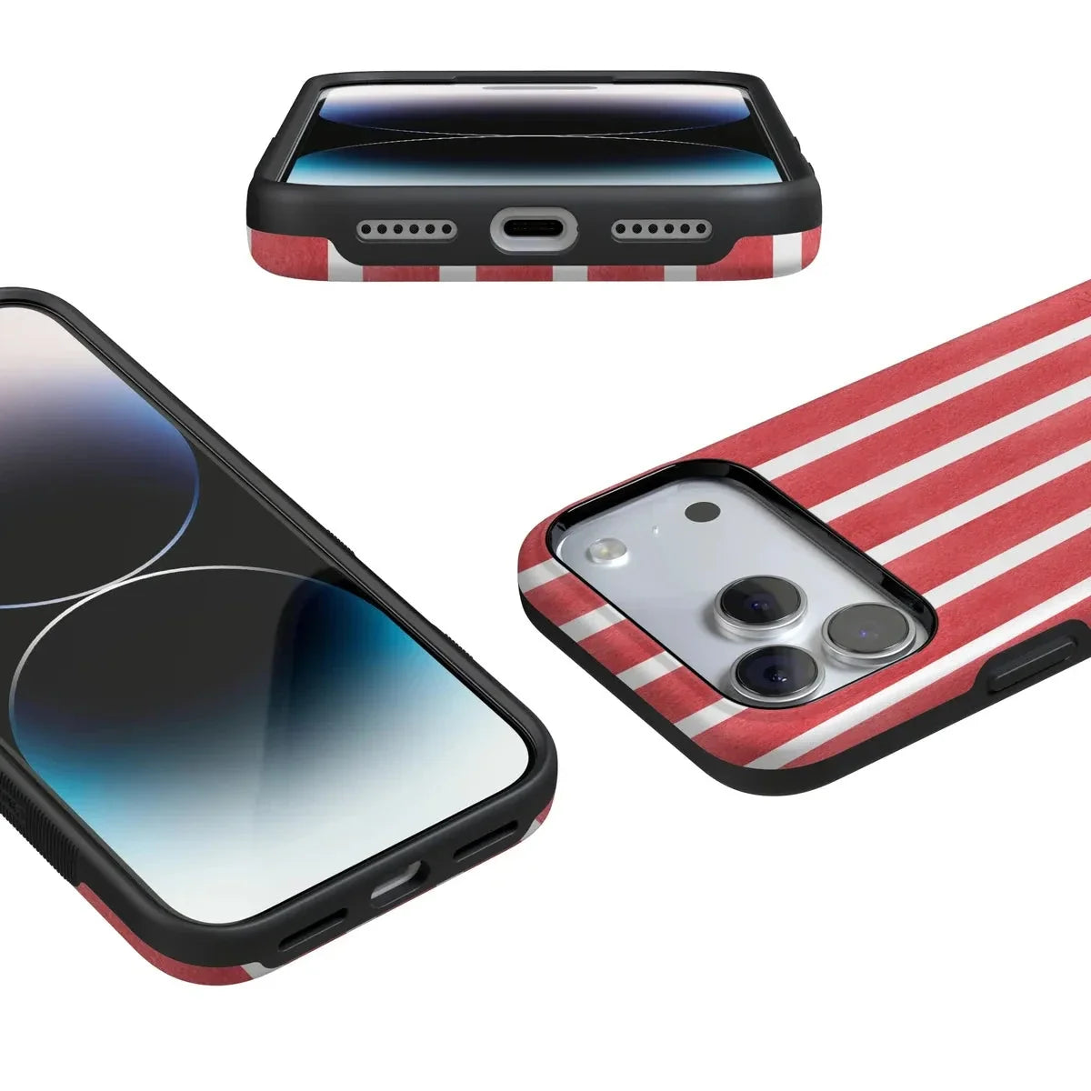 East Coast Summer | Red Stripes Case Phone Case Casetry