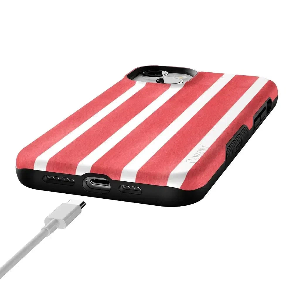 East Coast Summer | Red Stripes Case Phone Case Casetry