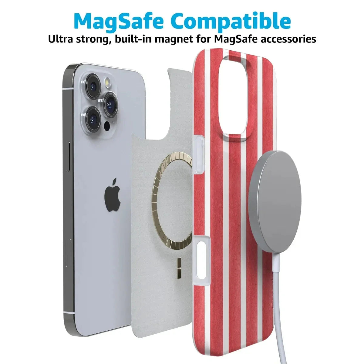 East Coast Summer | Red Stripes Case Phone Case Casetry