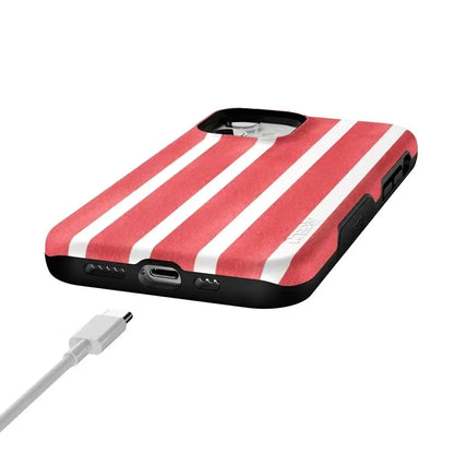East Coast Summer | Red Stripes Case Phone Case Casetry