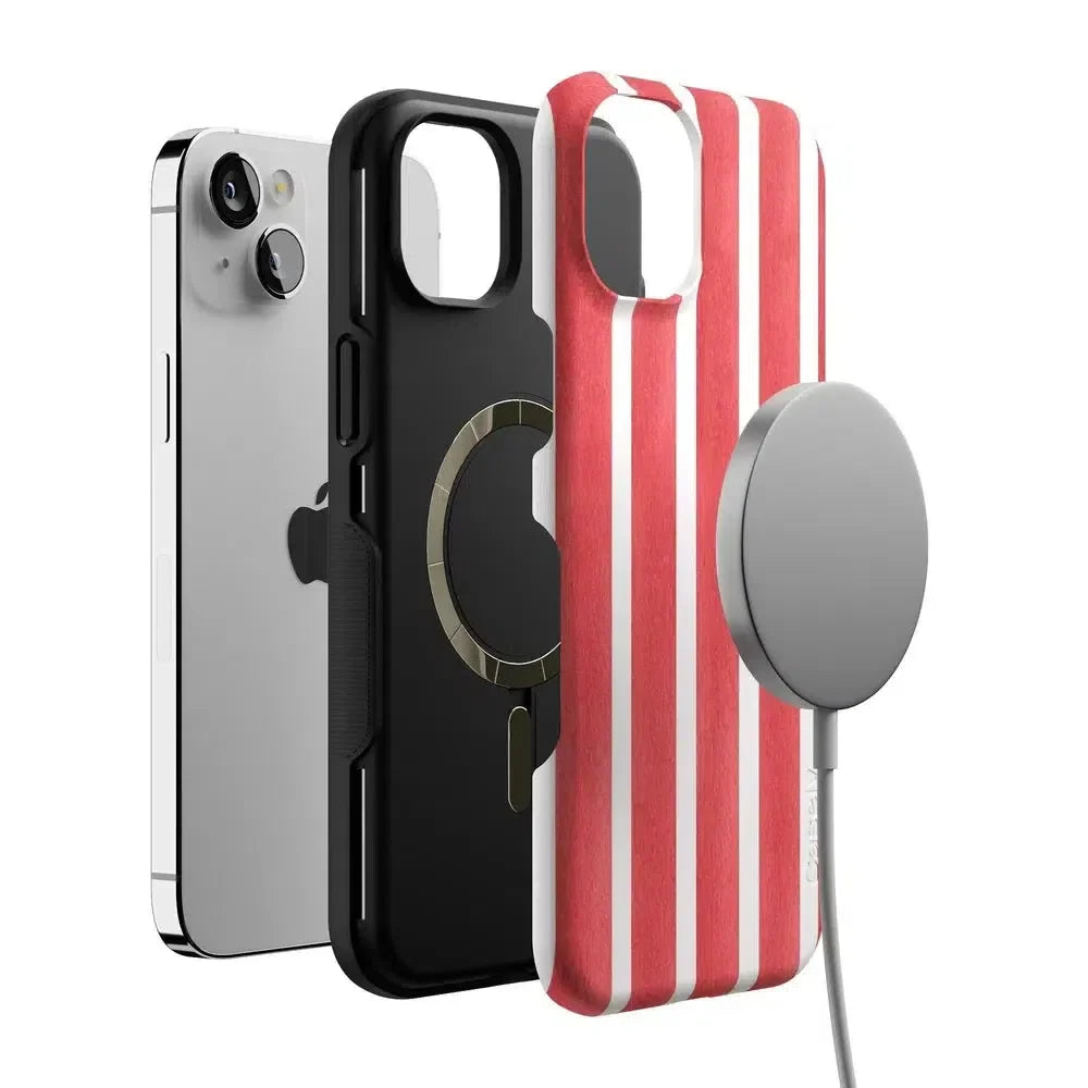 East Coast Summer | Red Stripes Case Phone Case Casetry