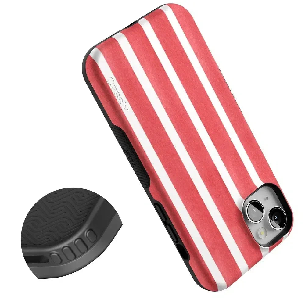 East Coast Summer | Red Stripes Case Phone Case Casetry