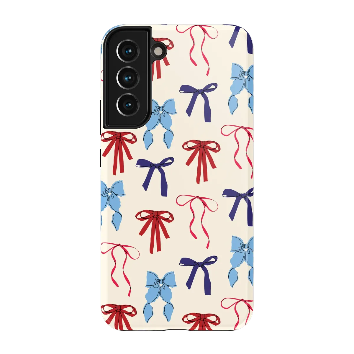 American Girlie | Red White & Blue Bows Case - Galaxy S22 Plus