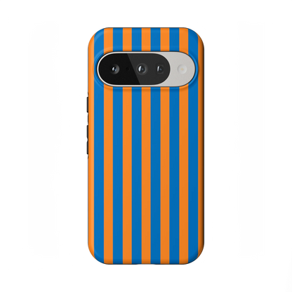 Go New York | Blue & Orange Stripes Case - Google Pixel 8