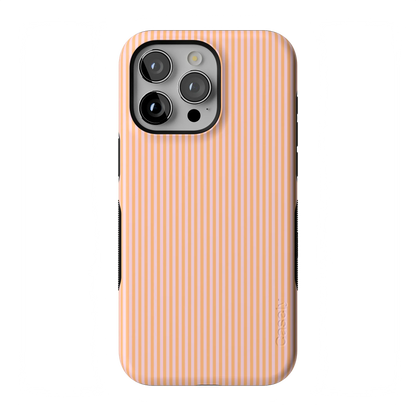 Stripes and the City | Orange & Pink Pinstripe Case - iPhone 13 Pro Max