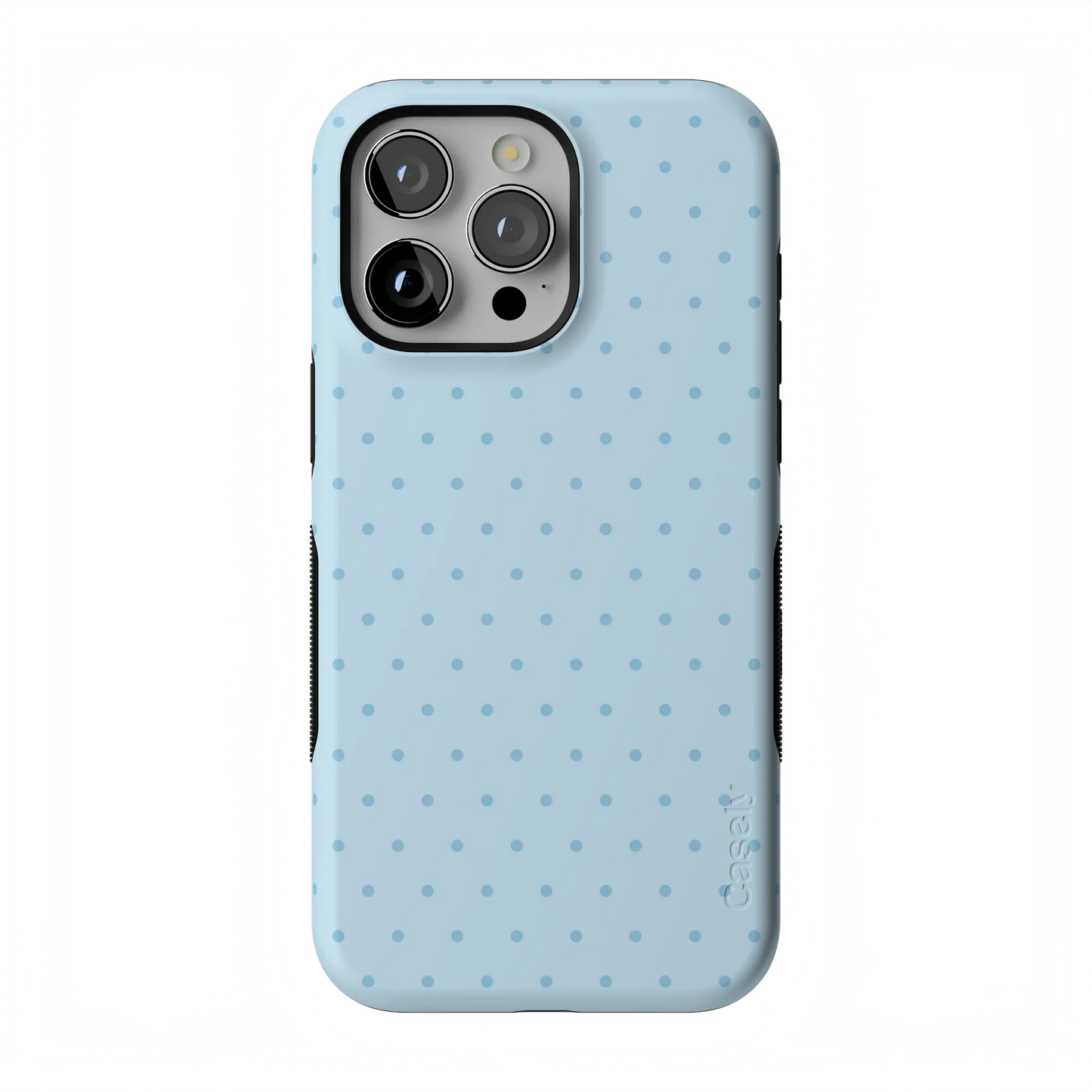 On the Dot | Blue Monochrome Polka Dot Case - iPhone 13 Pro Max