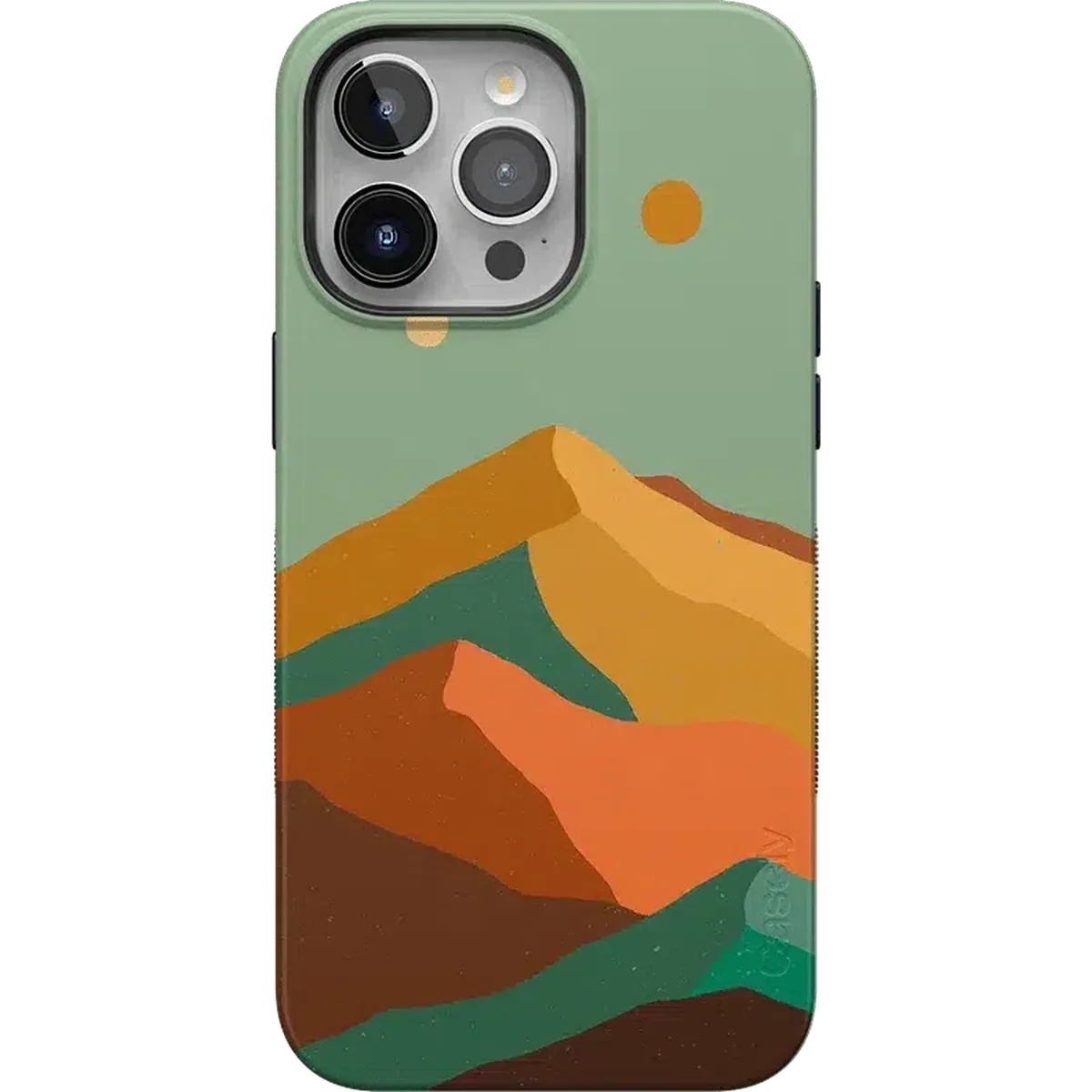 Endless Peaks | Colorblock Mountain Case iPhone Case get.casely Bold + MagSafe® iPhone 15 Pro Max