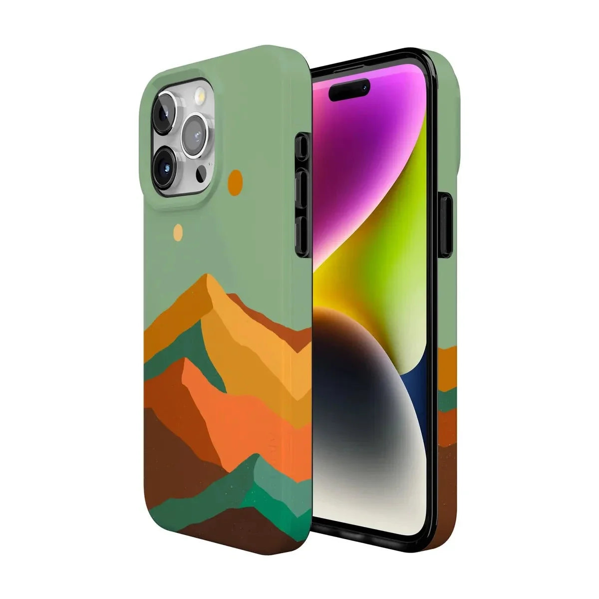 Endless Peaks | Colorblock Mountain Case iPhone Case get.casely