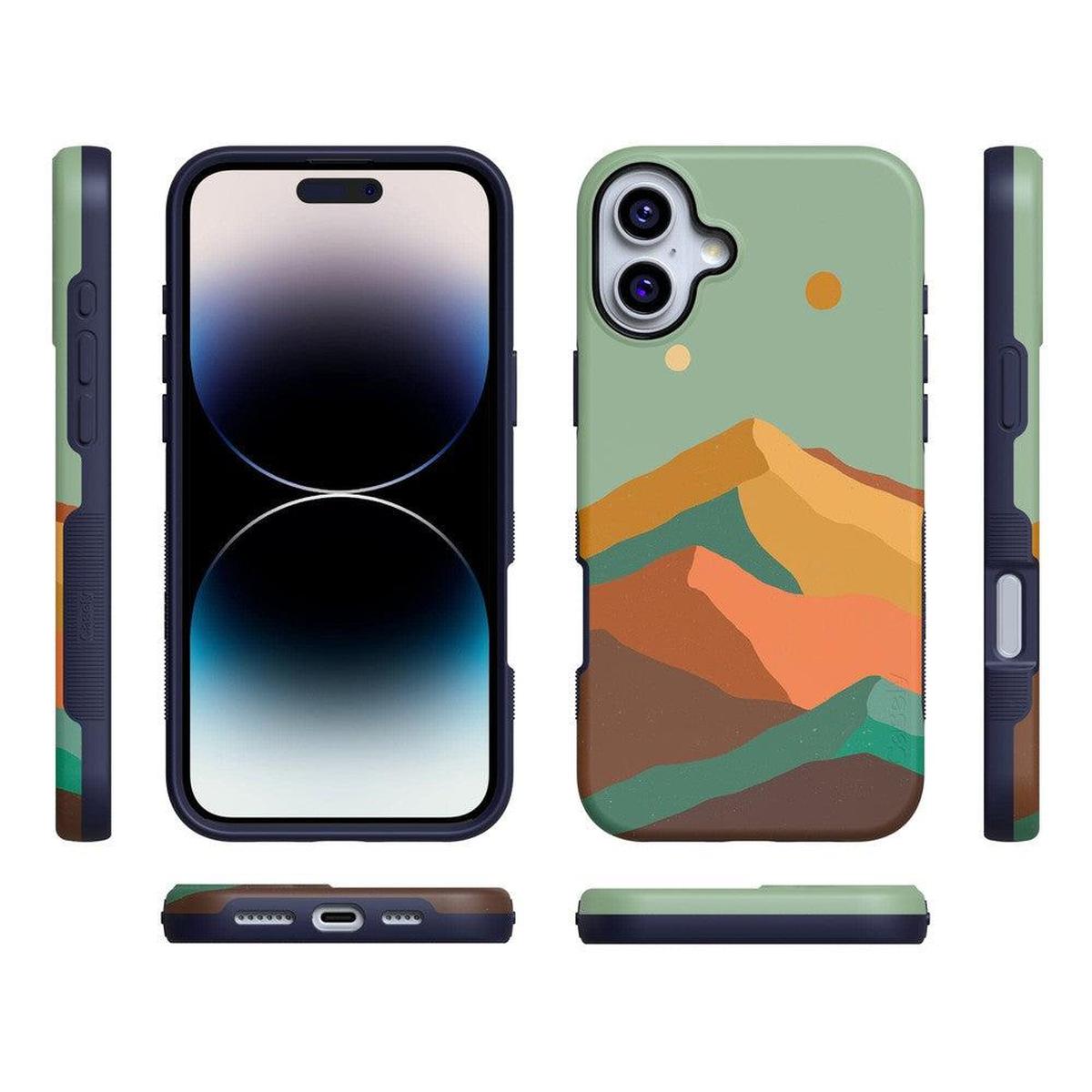 Endless Peaks | Colorblock Mountain Case iPhone Case get.casely